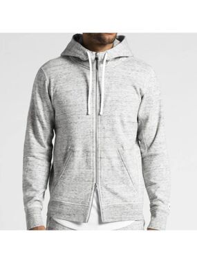 Adidas reigning champ zipped hooded jacket size small